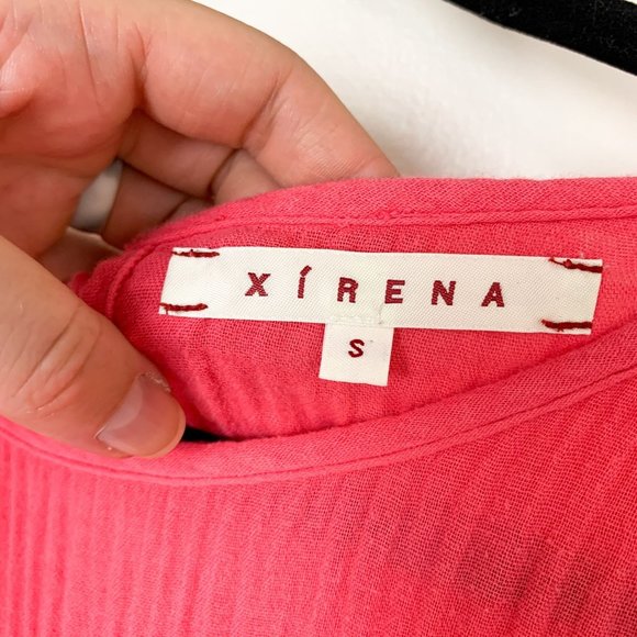 XIRENA Aeryn pink tiered midi dress small - Picture 7 of 11